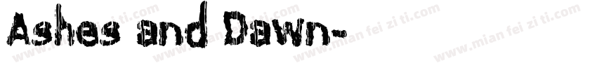 Ashes and Dawn字体转换